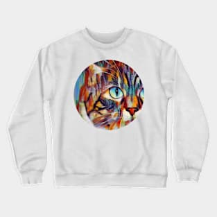 Fluffy floppy cat Crewneck Sweatshirt